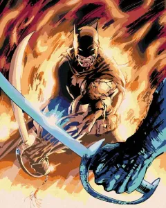 Zuty Maľovanie podľa čísiel Batman a meč
