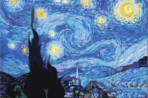 Zuty Maľovanie podľa čísiel Hviezdna noc (Van Gogh) #329296
