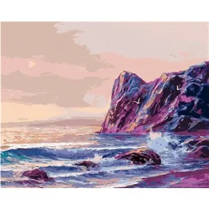 Farebný západ slnka nad morom, 80 × 100 cm, bez rámu a bez vypnutia plátna
