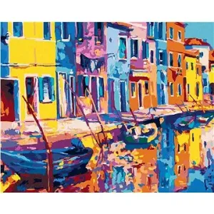 Benátky v impresionizme, 40×50 cm, vypnuté plátno na rám