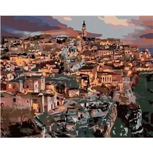 Mesto Matera, 40 × 50 cm, bez rámu a bez napnutia plátna