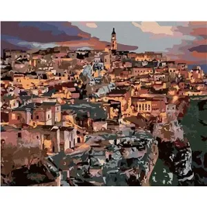 Mesto Matera, 40 × 50 cm, napnuté plátno na ráme