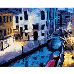 Podvečer v Benátkach, 80 × 100 cm, plátno napnuté na rám