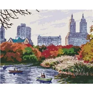 Jesenný New York, 40×50 cm, bez rámu a bez vypnutia plátna