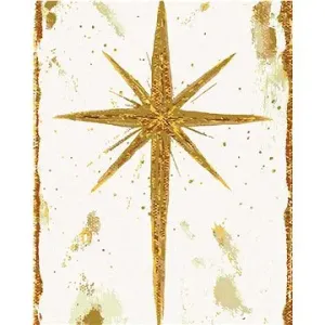 Zlatá hviezda (Haley Bush), 40 × 50 cm, bez rámu a bez napnutia plátna