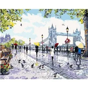 Maľovanie podľa čísel - Ľudia pri Tower Bridge (Richard Macneil)