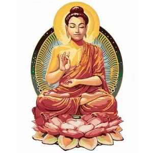 Maľovanie podľa čísel – Meditujúci buddha II