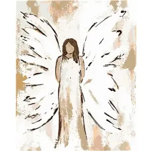 Anjel s hnedými vlasmi 3 (Haley Bush), 40 × 50 cm, bez rámu a bez vypnutia plátna
