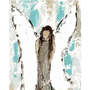 Maľovaný anjel (Haley Bush), 40×50 cm, bez rámu a bez vypnutia plátna
