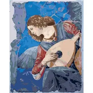 Maľovanie podľa čísiel – Anjel hrajúci na lutne (Melozzo da Forli)