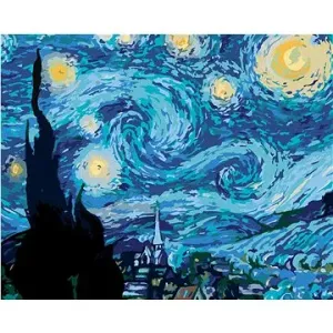 Maľovanie podľa čísel – Hviezdna noc (van Gogh)