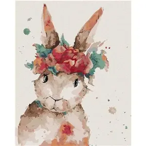 Elegantný zajac, 80 × 100 cm, plátno napnuté na rám