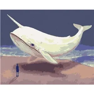 Fantasy veľryba, 80×100 cm, vypnuté plátno na rám