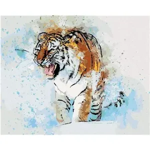 Maľovaný tiger, 40×50 cm, bez rámu a bez vypnutia plátna