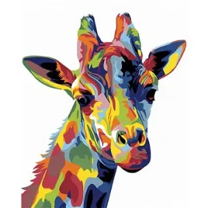 Maľovanie podľa čísel – Farebná žirafa