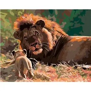 Maľovanie podľa čísel – Lev a levíča