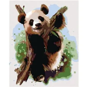 Maľovanie podľa čísel – Panda na konári