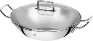 Zwilling Plus nerezová panvica wok 32 cm so sklenenou pokrievkou 1005537